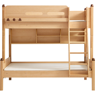 林氏上下铺带灯男女孩儿童双层床高低床互不干扰子母床双人床木业