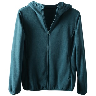 这是女款！基础款！外贸女装工厂尾货户外运动摇粒连帽夹克卫衣潮