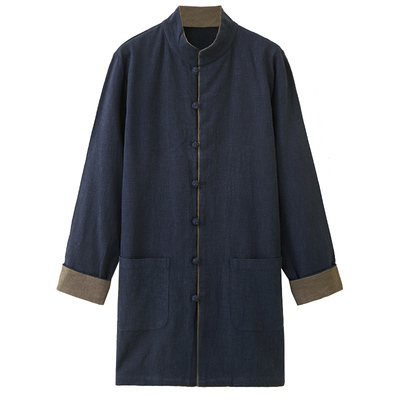 朴笙记禅茶服中长款居士道袍唐装