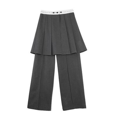 ELLE百褶裙休闲裤两件套