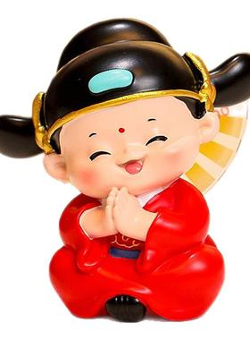 励志金榜题名可爱小状元桌面摆件