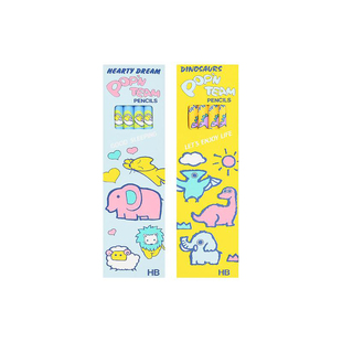 nakabayashi仲林 原木铅笔日本进口儿童矫正握笔姿势HB铅笔幼儿园用初学者粗杆写不断小学生无毒hb铅笔12支