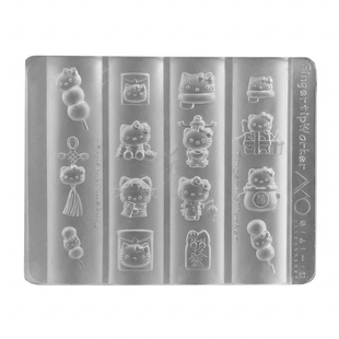 美甲kitty猫模具网红爆款硅胶3D立体KT猫模具手工DIY专用滴胶板