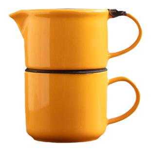 可爱陶瓷泡茶壶时尚精致茶具办公室喝茶杯子母壶一杯一壶连体茶器