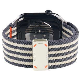 适用苹果S11手表iWatchs10表带AppleWatchs9编织ultra尼龙3磁吸SE男款2新款S8运动S7透气S6铠甲5秋冬女腕表带