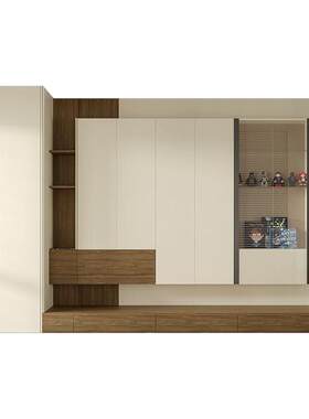 金牌衣柜装修全屋定制走入式衣柜子家用卧室衣帽间家具10㎡套餐