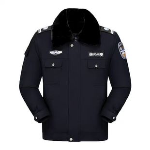 保安服2025新款冬装防寒棉袄男正牌加大加厚安保工作服冬装棉衣女