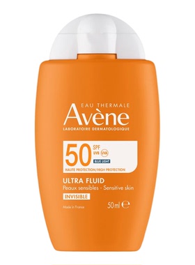 雅漾Avene高效透薄雾面蓝光防晒乳SPF50无香料50ml温和敏感肌防晒