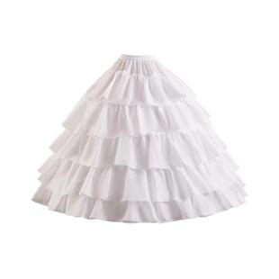 花嫁Lolita裙撑洛丽塔暴力超蓬鱼骨可调节新娘婚纱长款礼服内搭撑