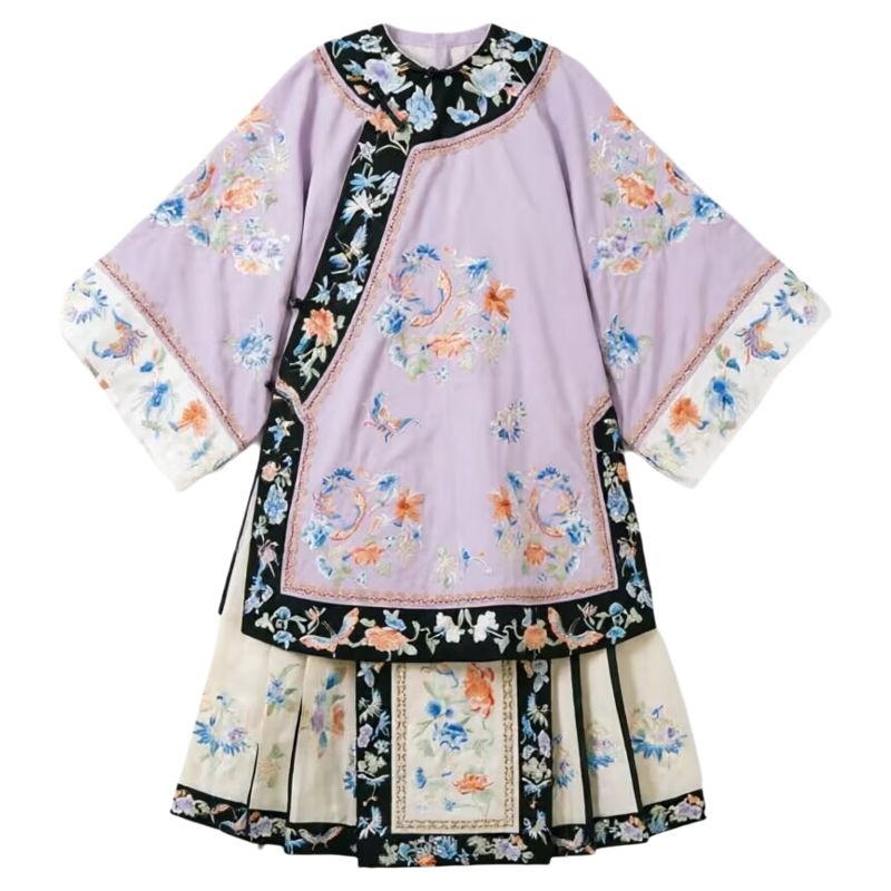 女童汉服清汉女格格服清朝旗装超仙马面裙晋商新中式戏文说舞蹈服