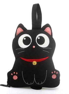 kine猫汽车钥匙包棉布艺抽拉式
