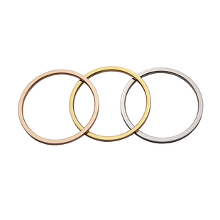 不掉色超细18k玫瑰金戒指女学生党极简约小指尾戒钛钢素圈食指环