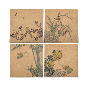 匠心坊户外庭院墙面装饰画梅兰竹菊中式花园墙面造景挂件墙上装饰