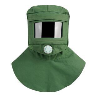 送风喷砂帽风帽防尘帽防尘头套披肩帽子劳保工业粉尘防护面罩打磨