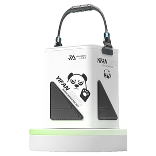 一帆精工钓鱼加高可折叠打水桶装鱼桶活鱼箱多功能带绳防跳网渔具