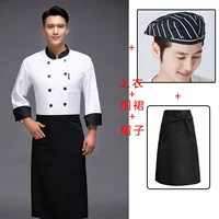 Белый фартук, шапка