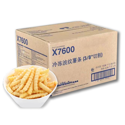 蓝威斯顿X7600曲薯条2.26kg*6包