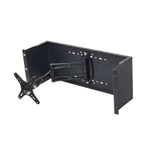 19英寸网络服务器机柜显示器支架 嵌入式LED显示器面板工控监控架