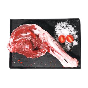 好袁头新鲜羔羊腿去皮羊后腿3.5斤内蒙冷冻发烧烤满肉带骨羊后腿