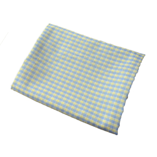 糖果色抗皱小格子涤棉布料 ins风连衣裙子衬衫短裤子服装童装面料