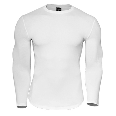 bluesfly长袖修身弹力运动T恤男