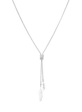 小蛮腰树叶流苏吊坠长款项链配饰