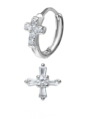 TIRAJewelry十字锆石耳环