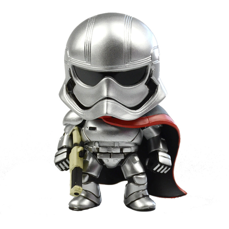 星球大战Star Wars Q版黑武士白色风暴兵 手办模型公仔汽车载摆件