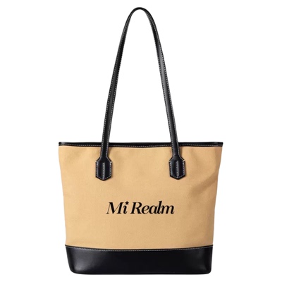 弥方帆布托特包大容量轻便通勤包