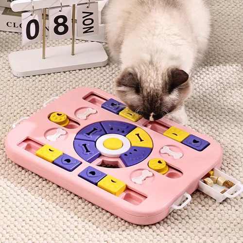 猫咪益智丰容玩具发声漏食球幼犬狗狗自嗨解闷神器藏食嗅闻自己玩