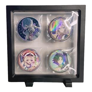 吧唧展示架盲盒手办防尘收纳盒徽章收纳盒保护套首饰周边收纳相框