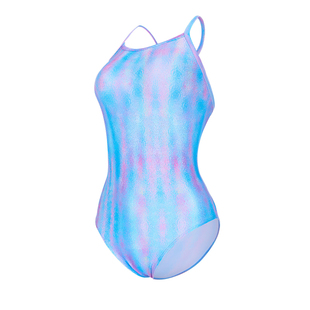 洲克人鱼姬连体泳衣2025年新款三角唯美性感温泉度假泳衣女炫彩花