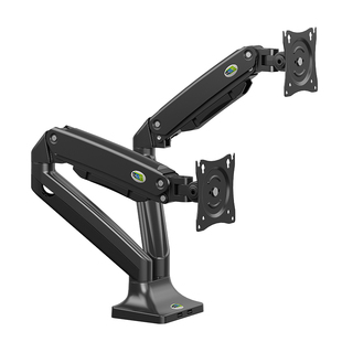娱旭双屏显示器支架一拖二机械臂升降二合一笔记本电脑屏幕增高架