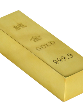 黄铜金砖实心仿真金条纯铜黄金