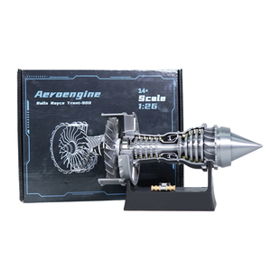 航空飞机引擎涡轮发动机拼装模型可启动组装科技摆件男孩生日礼物