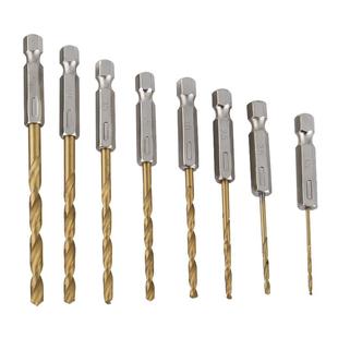 六角柄麻花钻头高速钢镀钛电动钻头套装电动螺丝刀直柄麻花钻头