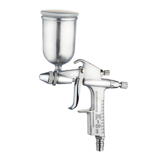 油漆喷枪K3圆嘴小口径小型扁嘴皮衣家具上色修补小面积气动喷漆枪