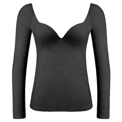 秋冬打底神器免穿文胸德绒保暖