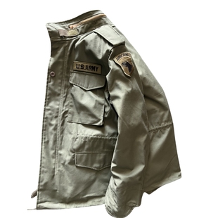 户外军迷服饰野战M65风衣男秋冬登山服加棉工装外套二战美军风衣