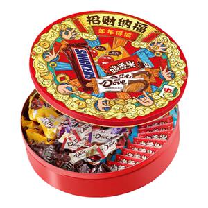 【德芙官方旗舰店】巧克力旺德福mm豆新年年货礼盒855g