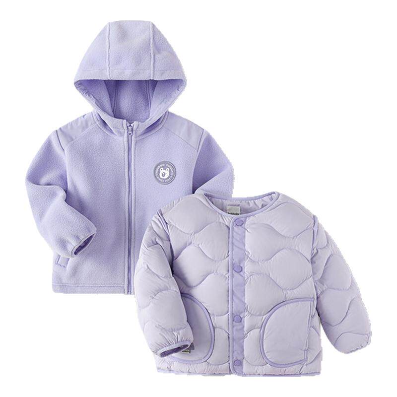 巴拉巴拉女童羽绒服宝宝马甲外套