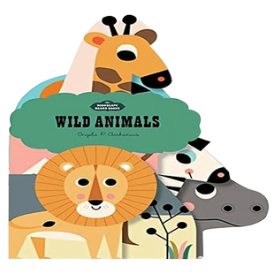 【预售】【立体书】野生动物 Bookscape Board Books: Wild Animals   英文原版进口外版图书