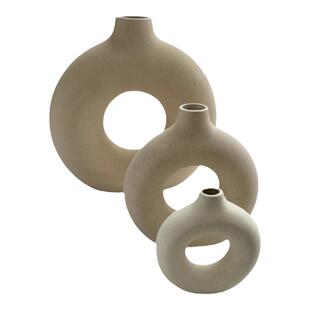 安木良品 外贸订单 北欧ins简约艺术设计款陶瓷摆件民宿花插花瓶