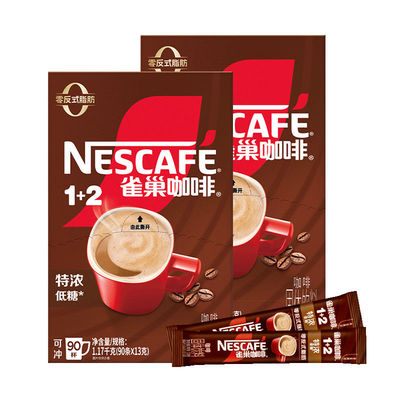 雀巢咖啡1+2特浓速溶咖啡90条