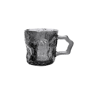 JOJO'S LIFE PD.Central.ins风玫红带把冰川玻璃杯牛奶杯 | 中魏