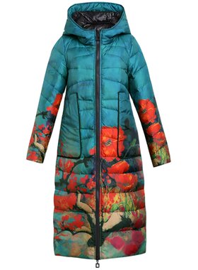 轻薄羽绒服花色中老年妈妈装洋气