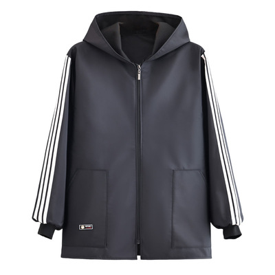 加绒加厚长袖正穿连帽工作服罩衣