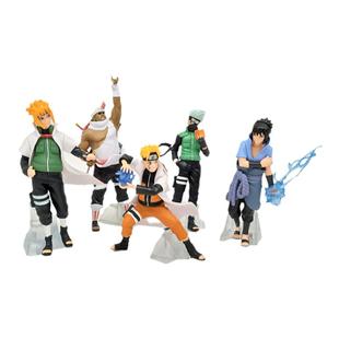 现货5款火影漩涡鸣人摆件 四代目公仔扣 佐助 卡卡西忍者书包挂件