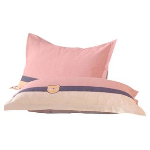 枕头套一对家用双人纯棉枕套48cmx74cm单个大号成人枕芯内胆套子