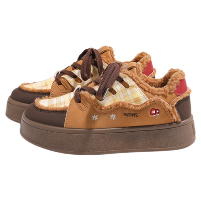 环球增高棉鞋女款加厚加绒板鞋